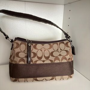 • SOLD • Vintage Coach Signature Shoulder Bag